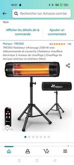 TRESKO Chauffage extérieur Infrarouge 2500W + Télécommande, Électrique, Enlèvement ou Envoi, Neuf, Sol