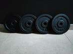 4 x 5kg Halterschijven (30mm)., Ophalen, Zo goed als nieuw, Benen, Halterschijven