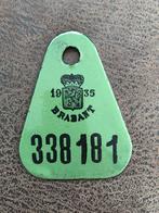 Ancienne plaque émaillée de vélo 1935 Brabant., Enlèvement ou Envoi