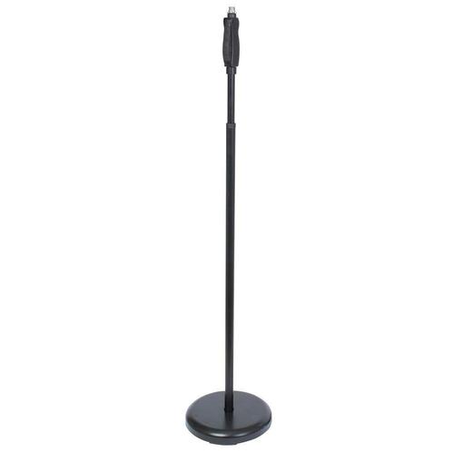 Rechte microfoon standaard op ronde voet Zwart, Muziek en Instrumenten, Standaarden, Nieuw, Muziekstandaard, Microfoon, Ophalen of Verzenden