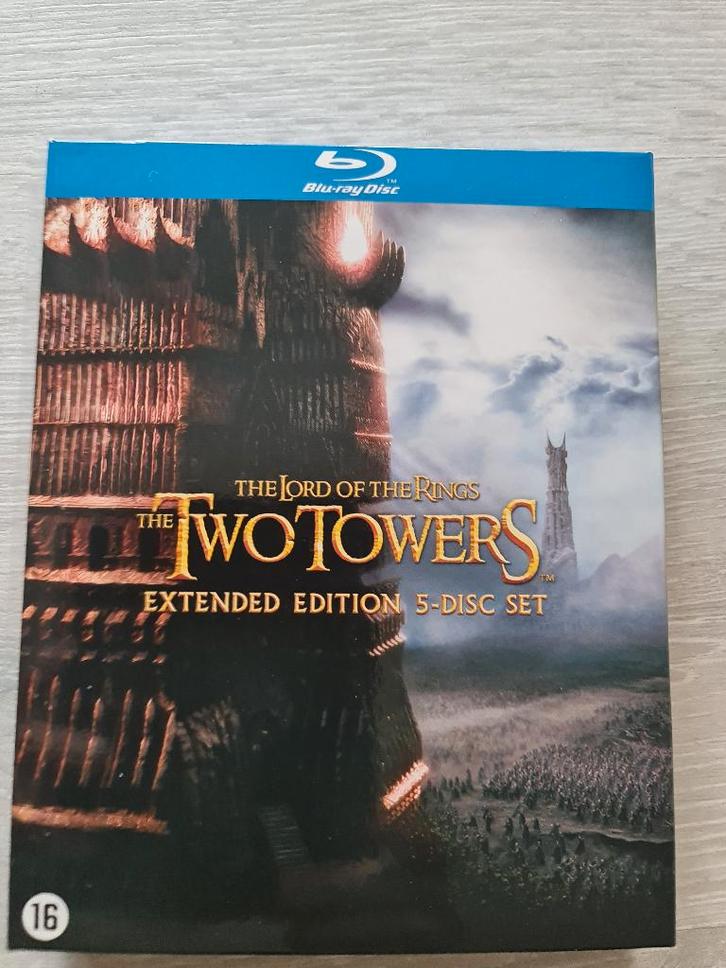 The Lord Of The Ring The Two Towers Extended Edition Blu-Ray, CD & DVD, Blu-ray, Comme neuf, Aventure, Enlèvement ou Envoi