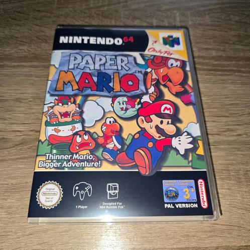 Paper Mario N64 Game Case (2), Games en Spelcomputers, Games | Nintendo 64, Zo goed als nieuw, Verzenden