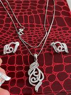 Zilveren set 925, Ophalen of Verzenden, Zo goed als nieuw, Zilver