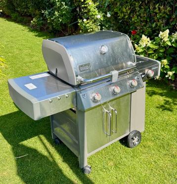 BBQ GAZ WEBER GENESIS II LX 340 - FULL INOX, Enlèvement, Utilisé, Weber