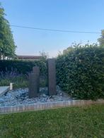 Waterfontein granieten zuilen, Tuin en Terras, Waterpartijen en Fonteinen, Ophalen, Zo goed als nieuw, Graniet, Fontein