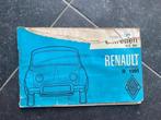 onderhouds boekje Renault Ondine ,oldtimer, Ophalen of Verzenden