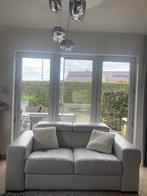 grijze zetel, Huis en Inrichting, Ophalen, 150 tot 200 cm, Tweepersoons, Zo goed als nieuw