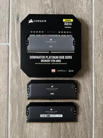 Corsair Dominator Platinum RGB DDR5-6000 (2x16GB)  beschikbaar voor biedingen