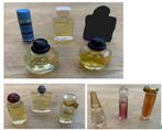 Vintage Miniatuur flesjes YSL, Givenchy, Hermès, Ophalen of Verzenden, Miniatuur, Gevuld