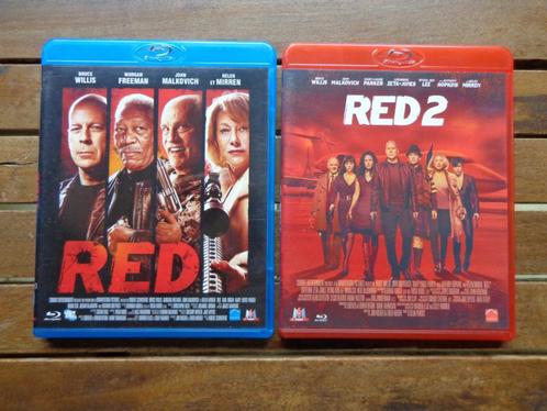 )))  Bluray  Red 1 & 2  //  Thriller / Action  (((, Cd's en Dvd's, Blu-ray, Zo goed als nieuw, Actie, Ophalen of Verzenden