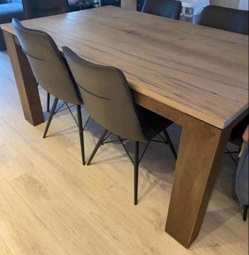 Ensemble salle à manger - Meubles Eycken, Huis en Inrichting, Tafels | Eettafels, Gebruikt, Glas, Ophalen
