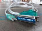 USB naar Parallelkabel, Computers en Software, Pc- en Netwerkkabels, Ophalen of Verzenden, Zo goed als nieuw