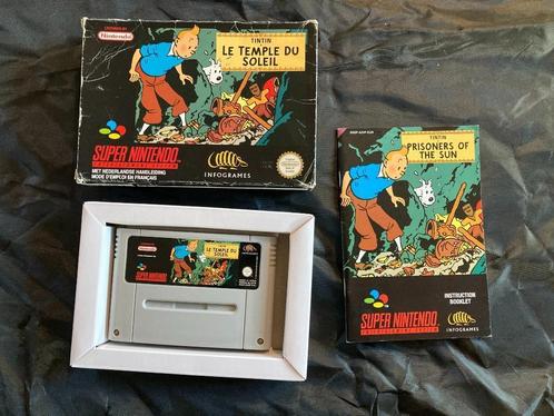 Tintin - Temple Du Soleil / Kuifje Zonnetempel SNES, Consoles de jeu & Jeux vidéo, Jeux | Nintendo Super NES, Utilisé, Aventure et Action