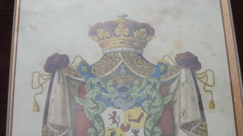 c1825 Lefèvre wapenschild armorie MACDONALD TARANTO Napoleon, Antiek en Kunst, Kunst | Etsen en Gravures, Ophalen of Verzenden