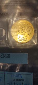 Or 100 ECU 1989 (rare), Monnaie en vrac, Or, Enlèvement, Or