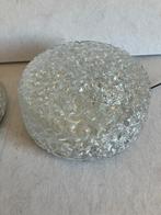 Glashütte Limburg vintage plafondlamp bubbelglas, Ophalen of Verzenden, Gebruikt, Glas