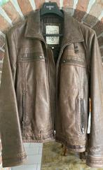 Lederen jas oakwood, Kleding | Heren, Jassen | Winter, Ophalen, Zo goed als nieuw, Maat 52/54 (L), Bruin