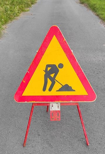 Verkeersbord wegen werken Leuk voor mancave beschikbaar voor biedingen