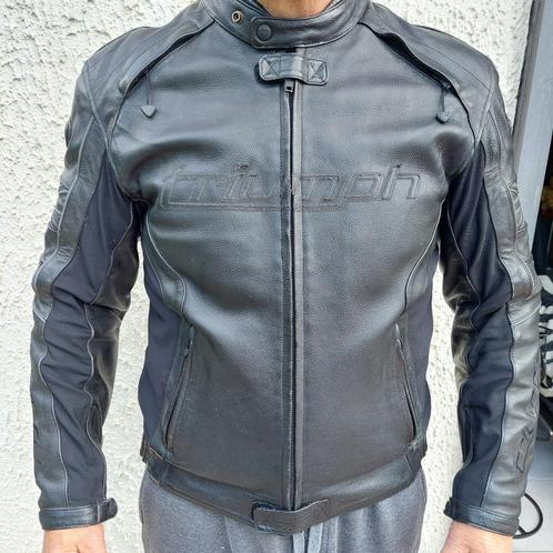 TRIUMPH LEREN JAS + VOERING + BESCHERMINGEN + T LARGE, Motoren, Kleding | Motorkleding, Jas | leer, Heren, Tweedehands, Ophalen of Verzenden