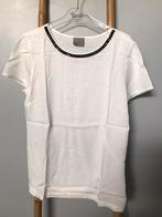 Vero Moda witte blouse met parels op de kraag, maat M, Gedragen, Maat 38/40 (M), Wit, Vero Moda