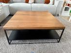 Houten salontafel 90x90, Huis en Inrichting, Tafels | Salontafels, Ophalen, Gebruikt, 100 tot 150 cm, Vierkant