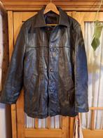 3/4 vintage leren jas voor heren T.L (T.52), Maat 52/54 (L), Zwart, Vintage Brice, Ophalen of Verzenden