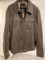 Vest heren  leer en 1 stof, Ophalen, Andere, Bruin, Maat 56/58 (XL)