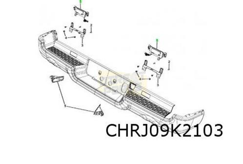 Dodge Ram (5/18-) (5e generatie) kentekenplaatverlichting Li, Autos : Pièces & Accessoires, Éclairage, Neuf, Envoi