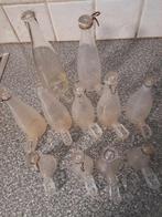 11 oude vogeldrinkflesjes, Ophalen of Verzenden