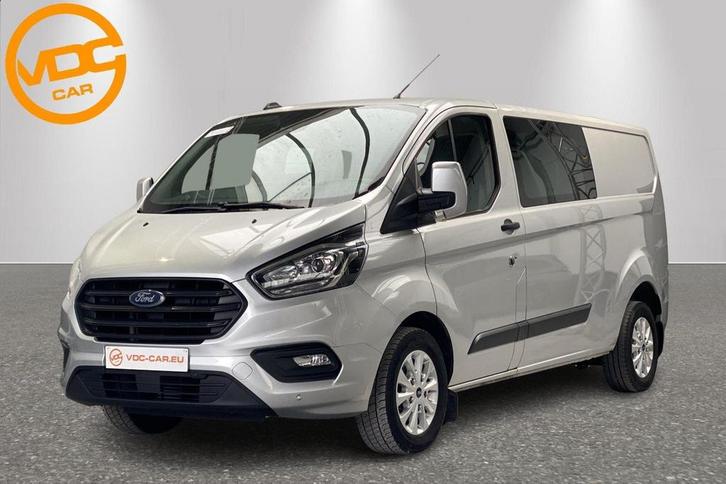 Ford Transit Custom Dubbele CABINE 5 PLACES, Autos, Ford, Transit, Airbags, Air conditionné, Bluetooth, Ordinateur de bord, Verrouillage central