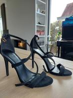 zwarte schoenen/sandalen met hoge hak mt 39, Comme neuf, Noir, Enlèvement, New Look