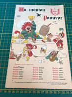 Oude menukaart 1957 Au mouton de Panurge. Paris, Antiquités & Art, Enlèvement ou Envoi
