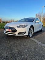 Tesla Model S 85KW Levenslang gratis laden, Auto's, Zwart, Model S, Wit, Leder
