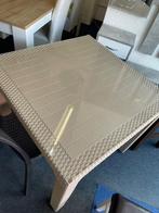 Eettafel diverse kleuren taupe/donkerbruin, Huis en Inrichting, Tafels | Eettafels, Ophalen, Overige materialen, 100 tot 150 cm