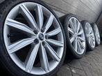 Originele set 19 inch Audi A4 S4 B8 B9 TT TTS s-line velgen, Pneus et Jantes, Véhicule de tourisme, Pneus été, Utilisé