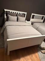 Lit ikea 140 complet ave sommier et matelas., Queen size, 210 cm, Enlèvement, Classique