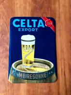 Glacoïde reclamebord CELTA MEIRESONNE bier, Reclamebord, Gebruikt, Ophalen of Verzenden