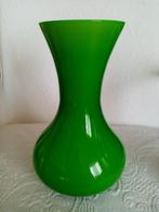 Vase en verre tubé  Italien Empoli /Murano 60s (25.50cm), Enlèvement ou Envoi