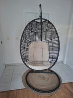 Ei hangstoel met standaard + kussens, altijd binnen gebruikt, Ophalen