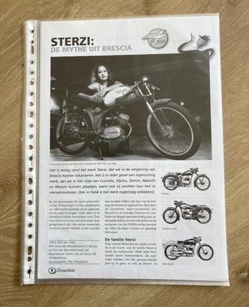 Unieke Map met documentatie Sterzi bromfiets / brommers beschikbaar voor biedingen