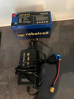 Rebelcell Lithium accu 12V en 18 amp + lader, Ophalen, Zo goed als nieuw