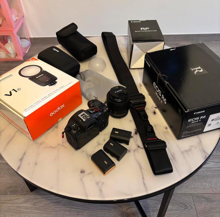 Canon EOS R6mark II.   Hele set te koop klaar voor gebruik, Audio, Tv en Foto, Fotocamera's Digitaal, Zo goed als nieuw, Canon
