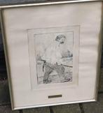 Gravure homme signe Henri evenepoel, Antiek en Kunst, Ophalen of Verzenden