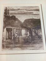 gesingeerde ets Victor Buys, Antiek en Kunst, Ophalen of Verzenden