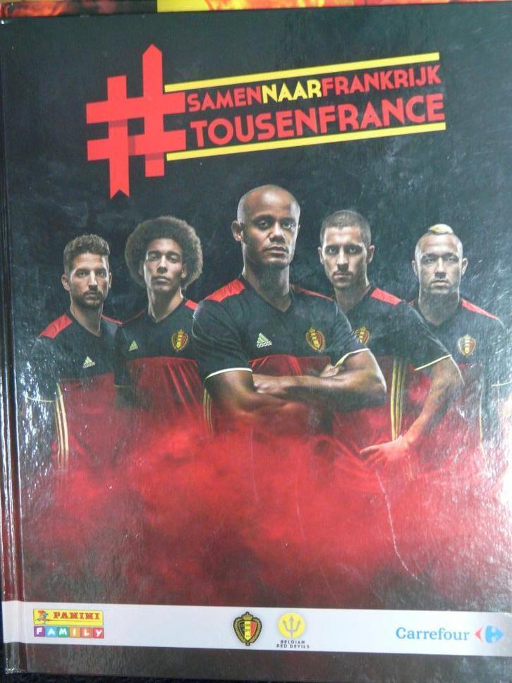 Panini/Carrefour stickeralbum Red Devils 2015, Verzamelen, Sportartikelen en Voetbal, Gebruikt, Poster, Plaatje of Sticker, Ophalen