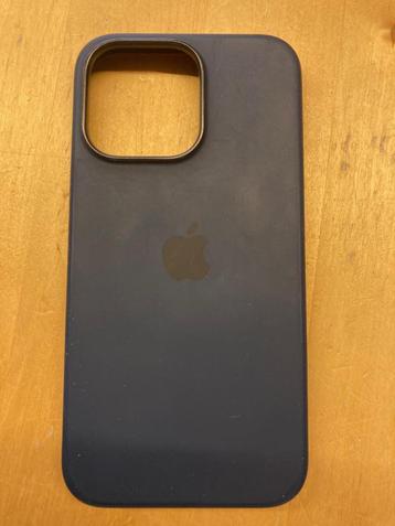 Coque en silicone avec MagSafe pour iPhone 13 Bleu abysse