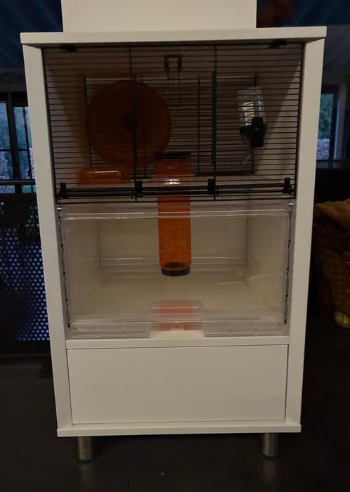 Hok cavia, hamster, gerbil, …, Dieren en Toebehoren, Knaagdieren en Konijnen | Hokken en Kooien, Gebruikt, Hok, 60 tot 90 cm, Minder dan 75 cm