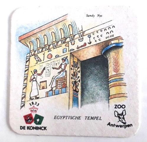Vier bierviltjes "De Koninck" - Zoo Antwerpen, Verzamelen, Biermerken, Gebruikt, Viltje(s), De Koninck, Ophalen of Verzenden