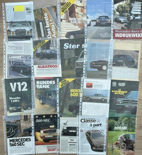 MERCEDES SEL & MERCEDES SE - ARTIKELS, Boeken, Auto's | Folders en Tijdschriften, Mercedes, Ophalen of Verzenden