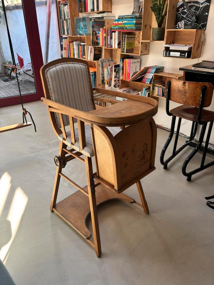 Antieke Torck babystoel, Kinderen en Baby's, Kinderstoelen, Gebruikt, Overige typen, Afneembaar eetblad, Ophalen